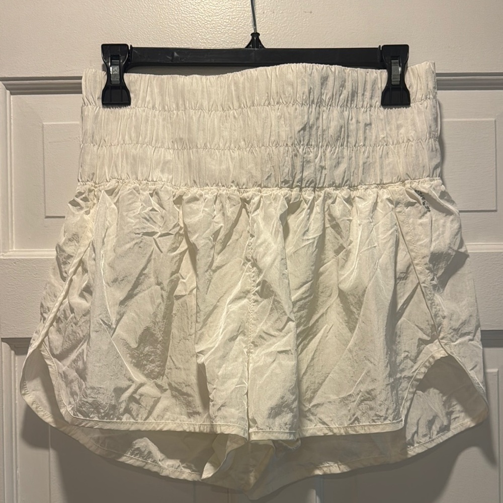 Women's White Athletic Shorts